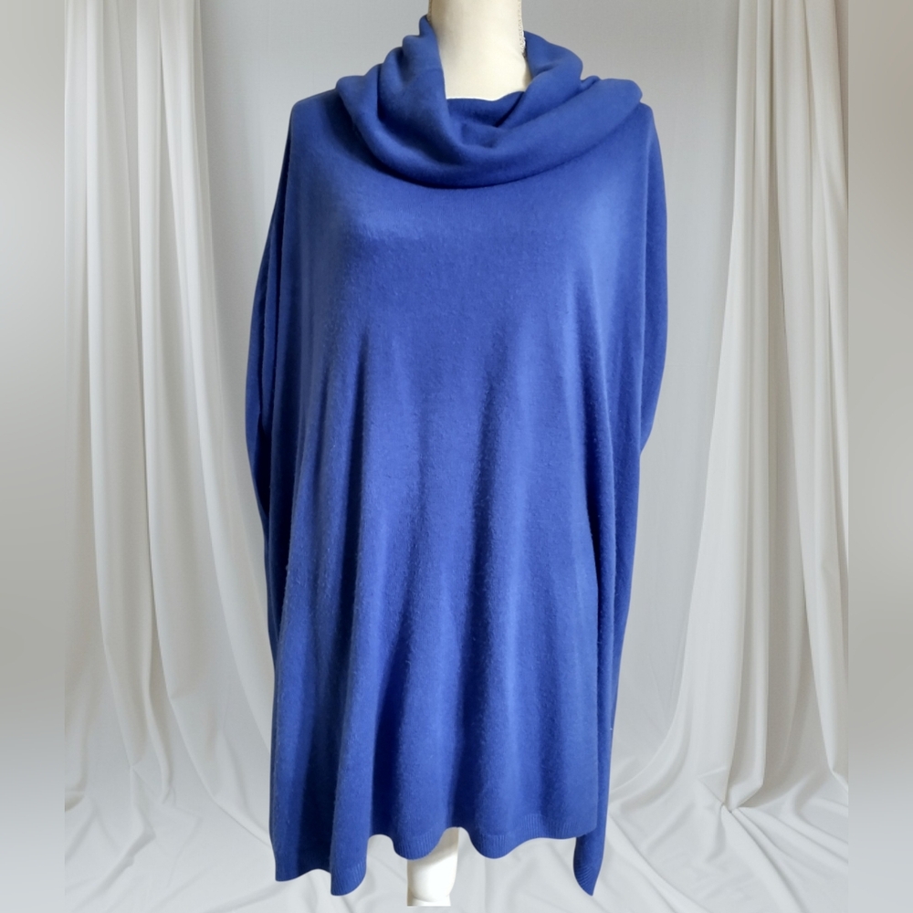 Cowl Necked Royal Blue Sweater
